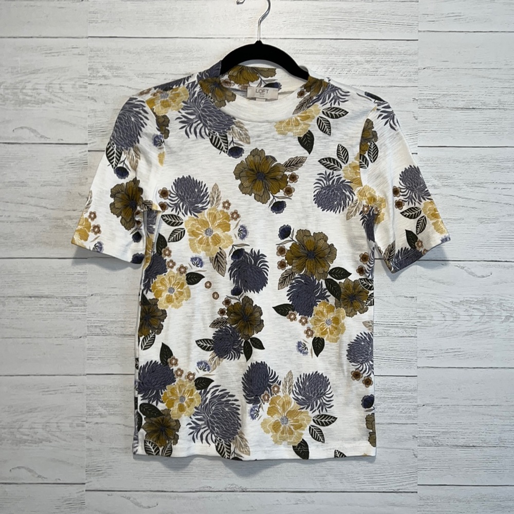 LOFT Petite Florals T-shirt